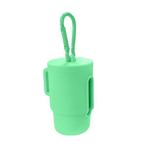 Multi Color Silicone Pet Poop Bag Dispenser Custom Logo Portable Dog Waste Bag Holder With Hook for Dog Walking - Product Image 2