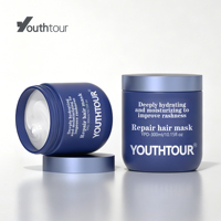 Conteneur cosmétique vide personnalisé ISO9300 YPD, 300g, emballage hermétique anti-fuite, soin de la peau, crème hydratante, pot en plastique pour crème pour le visage