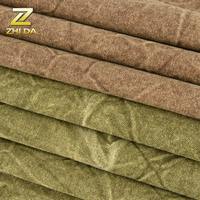 Tissu en toile de canard lavage, couleur unie, 12 oz, vente en gros,