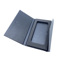Boîte de luxe Eva étui de téléphone noir rigide avec logo personnalisé emballage de téléphone au détail boîte d'emballage pour téléphone portable emballage