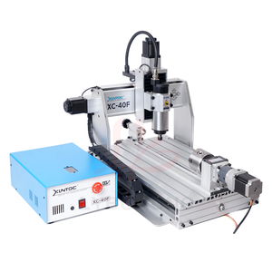 CNC gravure forage et fraiseuse routeur graveur XC-40F adapté pour l'industrie guide linéaire DSP pilote numérique 0.8KW - Product Image 1