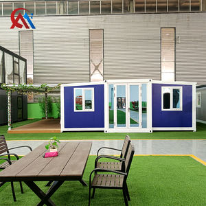 कस्टम 20 फीट 2 बेडरूम स्टील फोल्डेबल प्रीफैब हाउस रचनात्मक विस्तार छत के साथ कंटेनर घर - Product Image 1