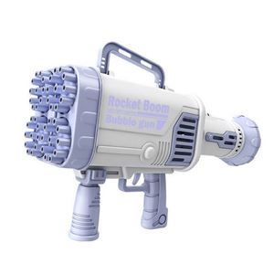 Pistola de Burbujas Automática Gatling para Niños, Color Negro y Rosa, con Luz y Ventilador, para Exteriores - Product Image 1