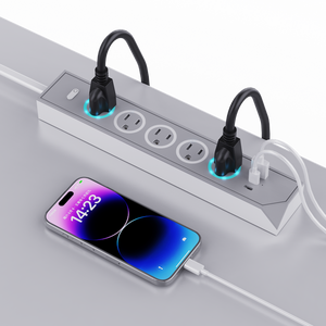 America/USA Standard ETL/UL/FCC Certificate 5-Outlet Power <strong>Socket</strong> with Switch and Ambient Light Feature 5-FT Cord Portable - Product Image 2