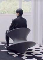 Fauteuil pivotant en spirale unique et pratique IDAO, siège de canapé confortable, sculpture, salon, fauteuil mignon
