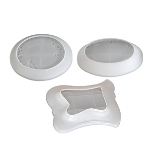 Mattiniero europeo Vintage goffrato ovale quadrato piatto rotondo stampo in <span class=keywords><strong>Silicone</strong></span> per resina cemento gesso fai da te artigianato - Product Image 5