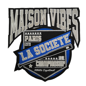 Designer Rainbow Soccer Leather Custom Hand ricamo Patch ciniglia lettera marche famose Iron On Hat - Product Image 2