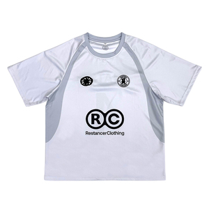 Camiseta de fútbol personalizada OEM, camiseta de fútbol con sublimación de alta calidad, ropa de calle de diseño, camiseta de fútbol - Product Image 2