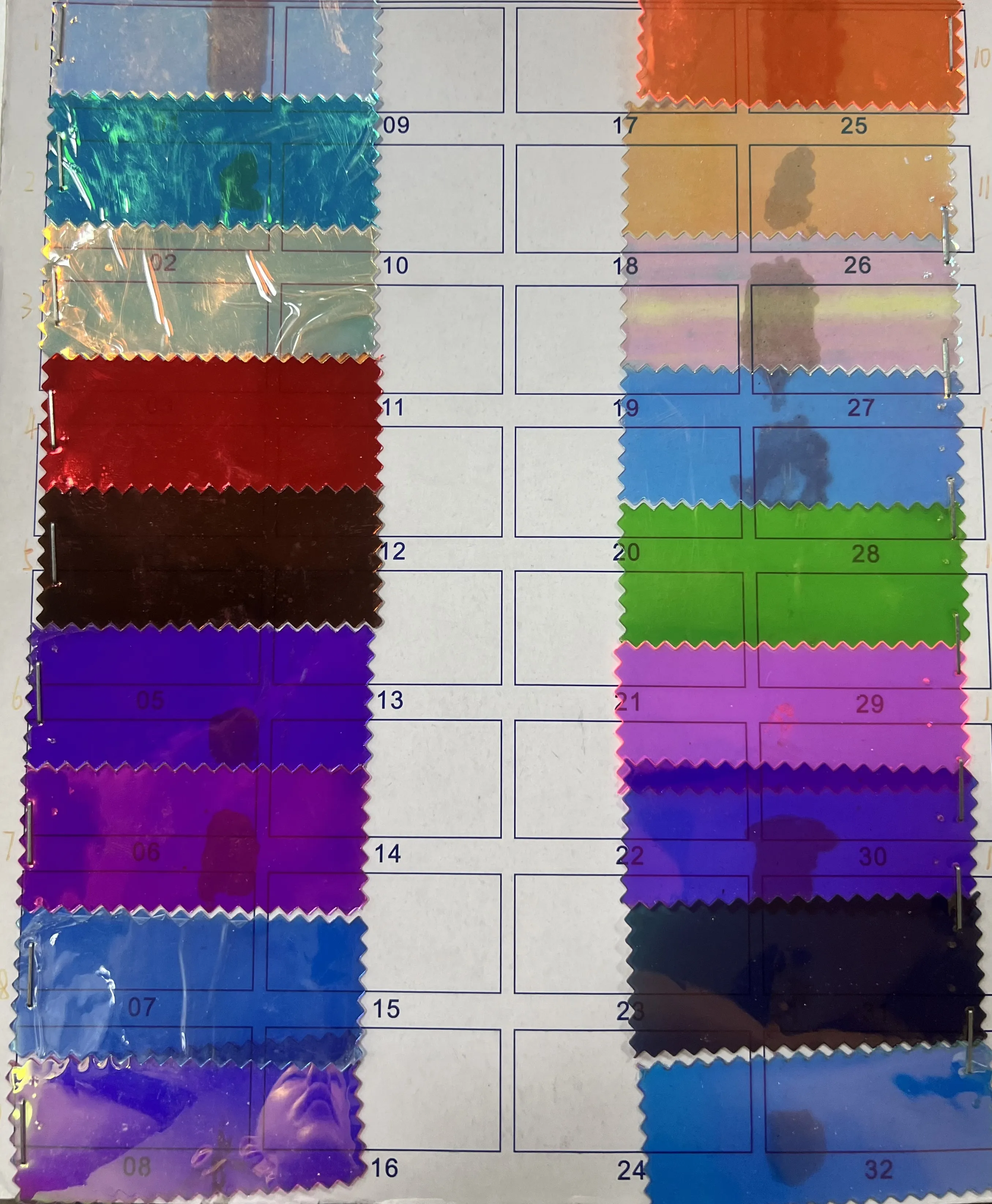 Film TPU arc-en-ciel en polyester écologique et film arc-en-ciel en PVC pour sacs paquet de verre film arc-en-ciel coloré