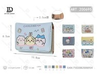 Portafoglio a tre ante Chikami Cartoon da 7 pollici in materiale PU unisex per uso quotidiano - Product Image 1