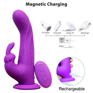 Groothandel Volwassen Sextoys Konijn G-Spot Clitorale Vibrator 10 Frequenties Ipx7 Waterdichte Usb Oplaadbare Hoge Kwaliteit Dildo Sex - Product Image 2