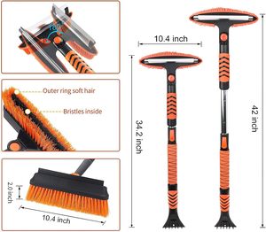 Trọng lượng nhẹ nhôm cơ thể với Ergonomic Grip rộng squeegee mở rộng tuyết bàn chải với có thể tháo rời <span class=keywords><strong>Ice</strong></span> <span class=keywords><strong>scraper</strong></span> cho xe - Product Image 5