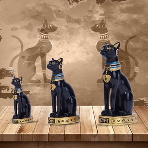 Wholesale Eco-Friendly <strong>Egyptian</strong> Cat God Ornament Resin Crafts for Christmas <strong>Home</strong> Living Room Entrance <strong>Decoration</strong> Cross-Border - Product Image 2