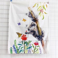 Handuk Teh Campuran Linen Katun Cetak Digital Kustom Terlaris, Ramah Lingkungan & Lembut, Sempurna untuk Dapur & Pengering Tangan, OEM