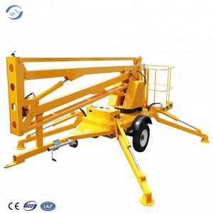 Elevadores de pluma montados en remolque articulados con araña remolcable de dos ruedas pequeños de <span class=keywords><strong>China</strong></span> de 16 m y 18 m aprobados por la CE a la venta - Product Image 2