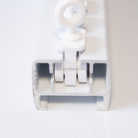 Rail de rideau à poulie électrique silencieux - Design moderne pour bureau, cuisine et salon - Fonctionnement fluide