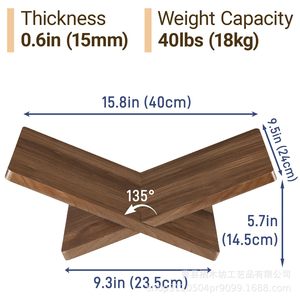 Wooden Desktop Book Rack Solid Wood Simple Reading <b>Stand</b> For Books Stationery Home Office Use - Product Image 4