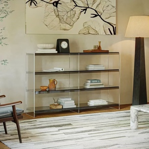 Estantería multifuncional de estilo moderno, estante de almacenamiento acrílico para librería de exhibición con marco elegante - Product Image 6