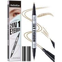 Stylo à sourcils liquide double embout Wild Eyebrow, naturel et lisse, résistant à l'eau, anti-transpiration et sans transfert