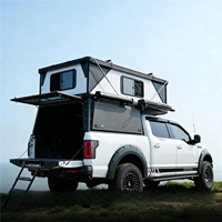 Tente de toit pliable en aluminium imperméable pour 2-3 personnes, pour camionnette, camping-car tout-terrain, voiture