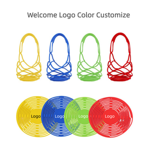 Custom Multi-Use Silicone Storage Bag Organizer Reusable Handle Net Bars Carrying Basket Non-slip Scratch for Drinks Coffee Cup - Product Image 1