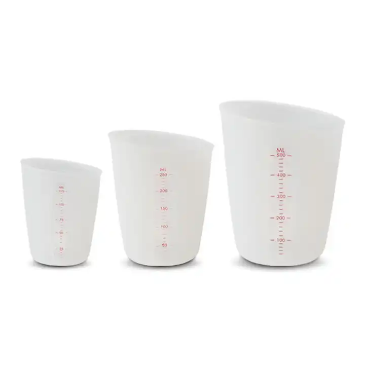 Silicone Measuring Cups, 500Ml & 250Ml Large Reusable Resin