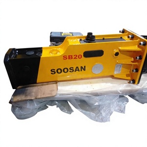Marteau brise-roche hydraulique pour mini-excavatrice de 1 à 3,5 tonnes, outil de démolition de béton robuste avec burin - Product Image 1