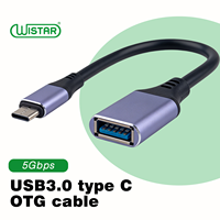 Câble adaptateur USB 3.0 OTG Type-C WISTAR, 5 Gbps, charge rapide, conducteur en cuivre pur