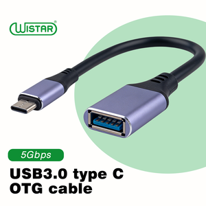 Wigstar USB 3.0 OTG Type-C อะแดปเตอร์สายเคเบิล5Gbps ตัวนำทองแดงบริสุทธิ์ชาร์จเร็ว - Product Image 1