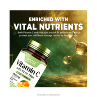 Comprimés de Vitamine C à croquer 1000mg OEM – Soutien Immunitaire, Rose Musquée, Sans OGM, Sans Gluten, Antioxydant Naturel Pur et Puissant