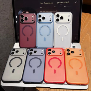 เคสโทรศัพท์มือถือแม่เหล็กแบบด้านหรูหราสำหรับ iPhone 18 17 16 Pro Max ขอบหนังลายเท็กซ์เจอร์ ป้องกันด้านหลัง - Product Image 2