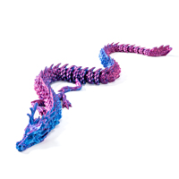 Juguete de Dragón Dorado de Impresión 3D de Estilo Moderno de Red 22, Juguete Sensorial Sorpresa para Regalo
