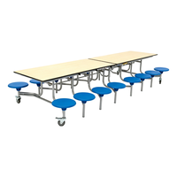Table et chaise de cantine scolaire de qualité, table de cantine scolaire pliable