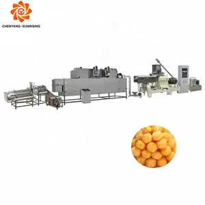 공장 핫 세일 파삭 파삭 한 옥수수 칩 간식 퍼프 식품 기계 기계 생산 라인