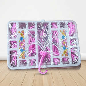 Heavy Duty 40 Clip Laundry Drying Hanger Large Capacity Clothes Airer for Socks Baby Clothes Underwear <b>Wardrobe</b> Storage - Product Image 5