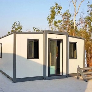 Nhà <span class=keywords><strong>container</strong></span> prefab 20ft di động với thiết kế hiện đại thân thiện với môi trường Gói phẳng cho khách sạn văn phòng tại nhà hoặc sử dụng đất không sử dụng - Product Image 2