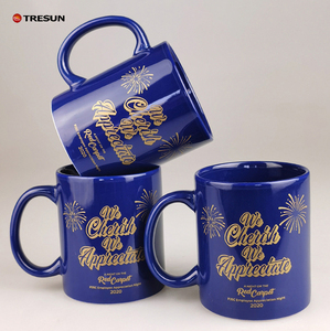 Tazas de Cerámica Coloridas Personalizadas al por Mayor en Azul Rey para el Regreso a Clases en Rosa, Azul, Verde, Rojo y Negro - Product Image 1
