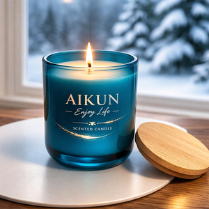 Vela Aromática de Cera de Soya de Lujo Personalizada al por Mayor de Fábrica AIKUN para Decoración del Hogar, Relajación, Spa, Aromaterapia, Regalo - Product Image 2