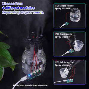 1t01 đơn/1t02 kép/1t03 Ba/1t04 Quad vòi phun mô-đun phun siêu âm với khung nhựa màu đen - Product Image 3