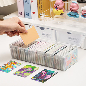 Multifunction Card Storage <b>Box</b> 203x133x68mm <b>Plastic</b> Desktop Organizer For Cards Data Cables Jewelry <b>Display</b> - Product Image 1