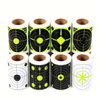 Rouleau d'autocollants cibles vert néon, cibles de tir réactives autocollantes pour l'entraînement en salle et en extérieur