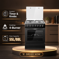 Kompor Gas Berdiri 3 Tungku AILYONS Kitchen Metal Stainless Steel