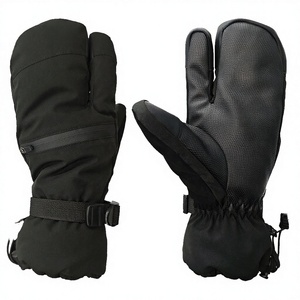 Paides Hot-selling Winter Electrically Heated Windproof Waterproof <b>Ski</b> Snowboarding Gloves for Men's Sports Drawstring Closure - Product Image 3