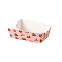 Boîte d'emballage alimentaire en carton pour expédition transfrontalière, jetable, pour repas, pop-corn et frites, de qualité alimentaire, dégradable, forme carrée, disponible en stock