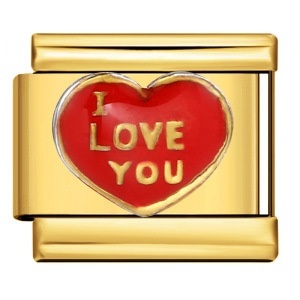 All-Gold Heart Italian <strong>Module</strong> DIY <strong>Elastic</strong> Splicing Strap Chain Titanium Steel Welded Oil Drip Fashion Charm Bracelets-Wholesale - Product Image 4