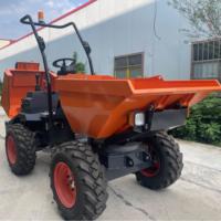 Bester Qualität Vollhydraulik 4x4 Mini-Baustellenkipper Minidumper EPA Motor Dumper Lader Selbstladend 1.5T Hof-Minidumper