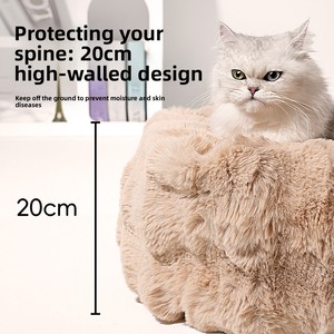 Cuccia Rettangolare Calmante per Gatti e Cuccioli da Interno, Divanetto Morbido e Confortevole, Adatto per il Sonno degli Animali Domestici - Product Image 3