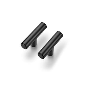 <strong>Matte</strong> <strong>Black</strong> Stainless Steel Modern Cabinet Drawer <strong>Knobs</strong> T-Bar Kitchen <strong>Door</strong> Handles for Dresser Bedroom Warehouse Villa Furniture - Product Image 3