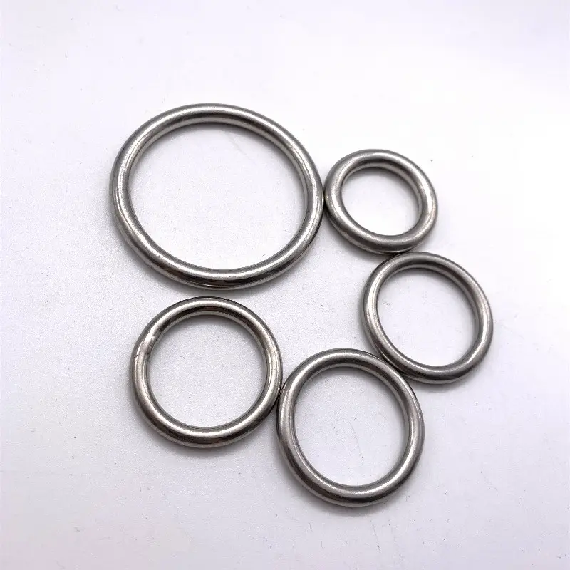 SS304/316 Bag O Ring Welding Seamless Metal O Ring Welded Stainless Steel Round Ring