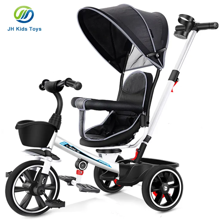 Kids Tricycle 4in1 with basket Baby Stroller With Umbrella Kids Stroller Baby Carriage